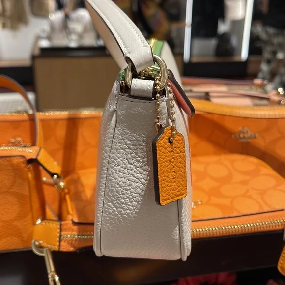 Coach Nolita 19 With Rainbow Coach 
Gold/Chalk Multi - Picture 12 of 16